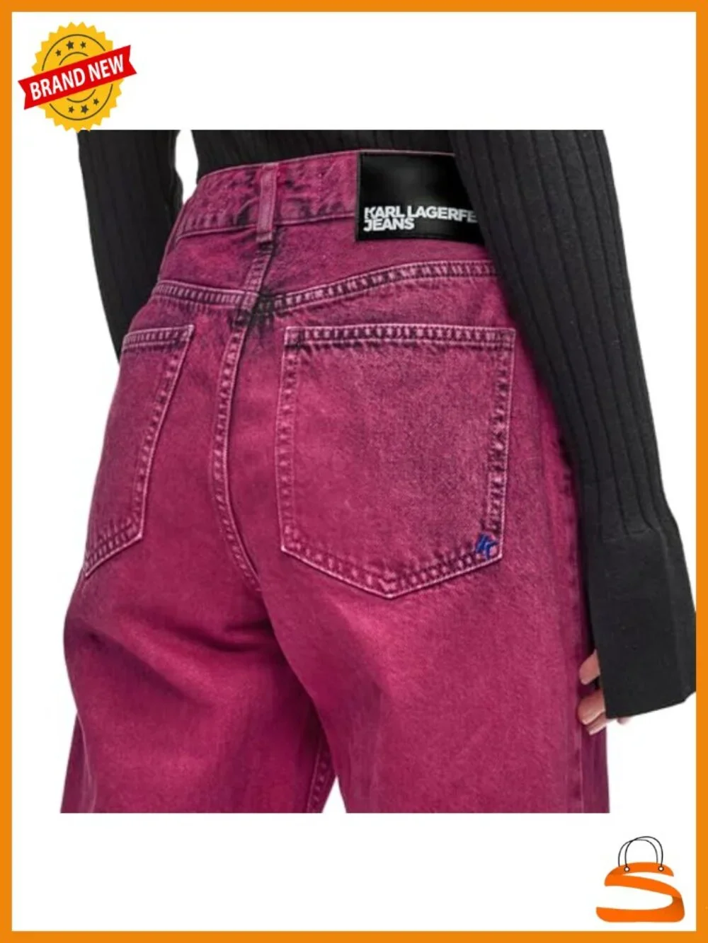 High-Rise Relaxed Fit Mom Jeans with Tapered Leg